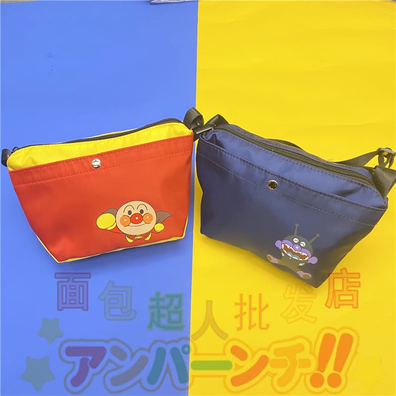 Japanese Anpanman Baikinman Harajuku Style Unique Canvas Bag Waist Bag Crossbody Bag Trendy Shoulder Bag