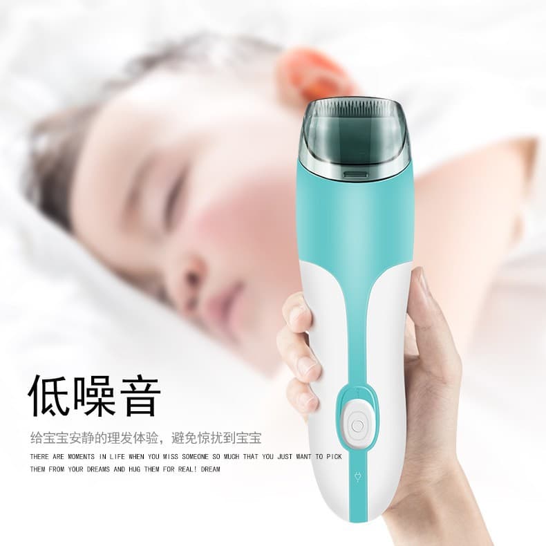 Cross-Border Dual Motor Waterproof Baby Hair Clipper Silent Automatic Hair Suction Children's Home Use Newborn Electric Trimmer Set