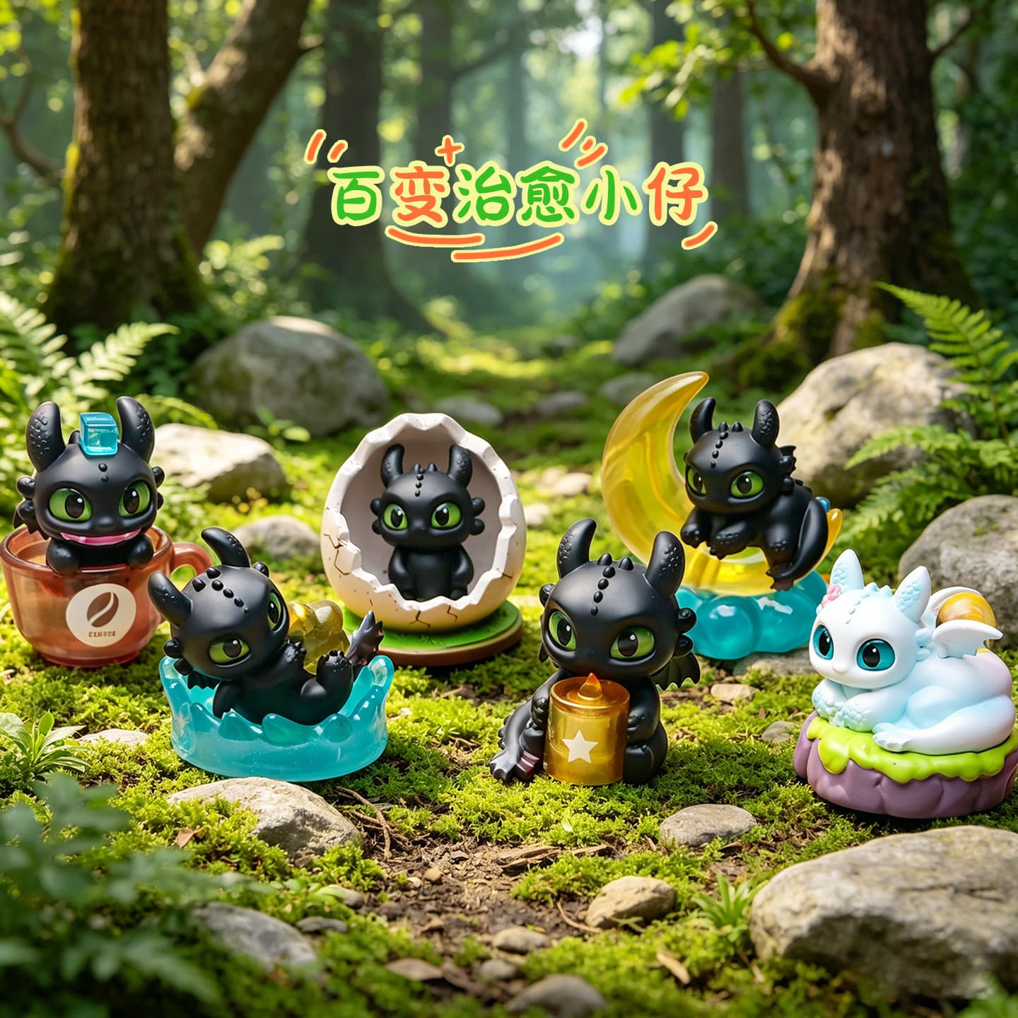 The same style as the movie How to Train Your Dragon, the versatile Cure Kid blind box cartoon Toothless decorative ornaments Children's Day gift