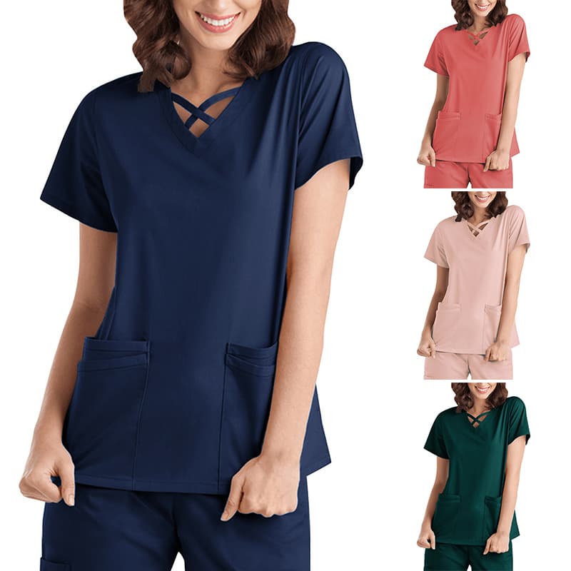 New elastic quick-drying medical work clothes oral dentist operating room surgical clothes thin hand-washing clothes foreign trade