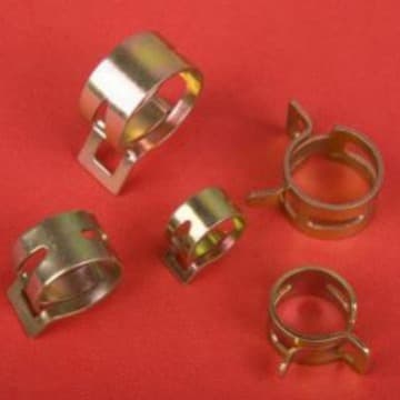 Manufacturer of galvanized steel band hose clamps, 65 manganese Japanese style hose clamps, 60Si2Mn elastic ring clamps