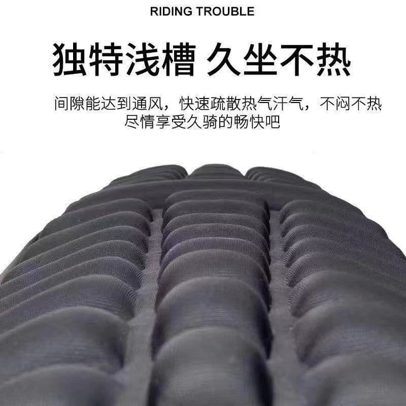 Motorcycle Seat Cover Shock-Absorbing Heat-Insulating Breathable Electric Bike Thickened Cushion Scooter Sun Protection Seat Cover All-Season Universal