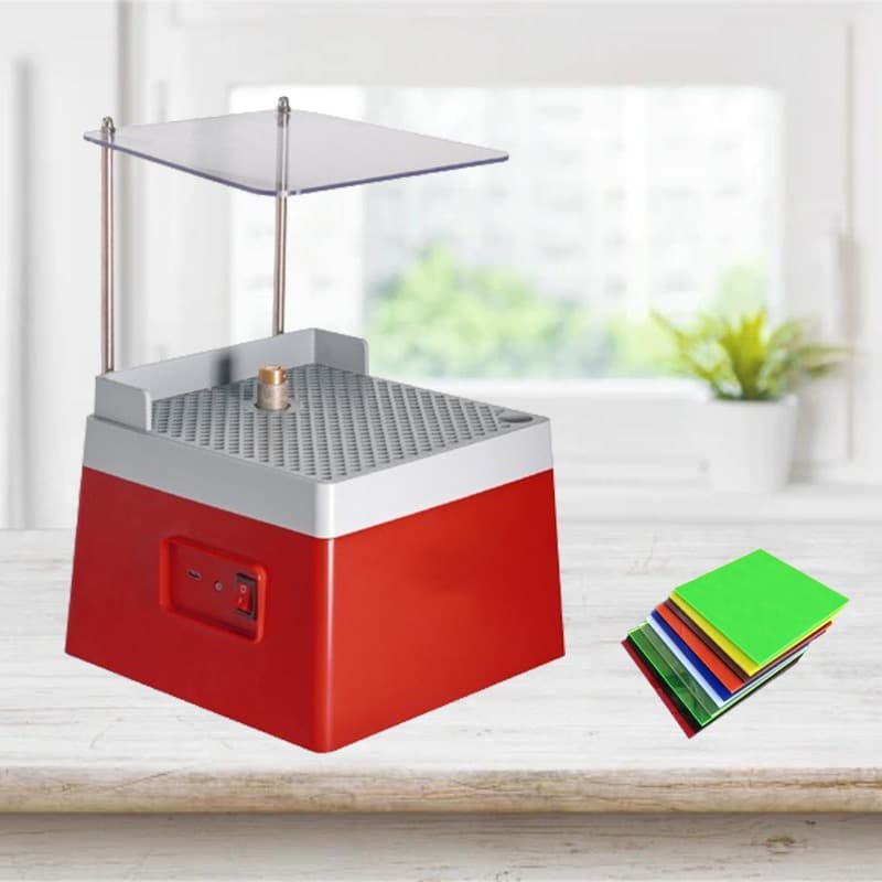 Stained Glass Grinder Top-Feed Water Table for Hard and Brittle Material Grinding (5/8" + 1" Grinding Head)