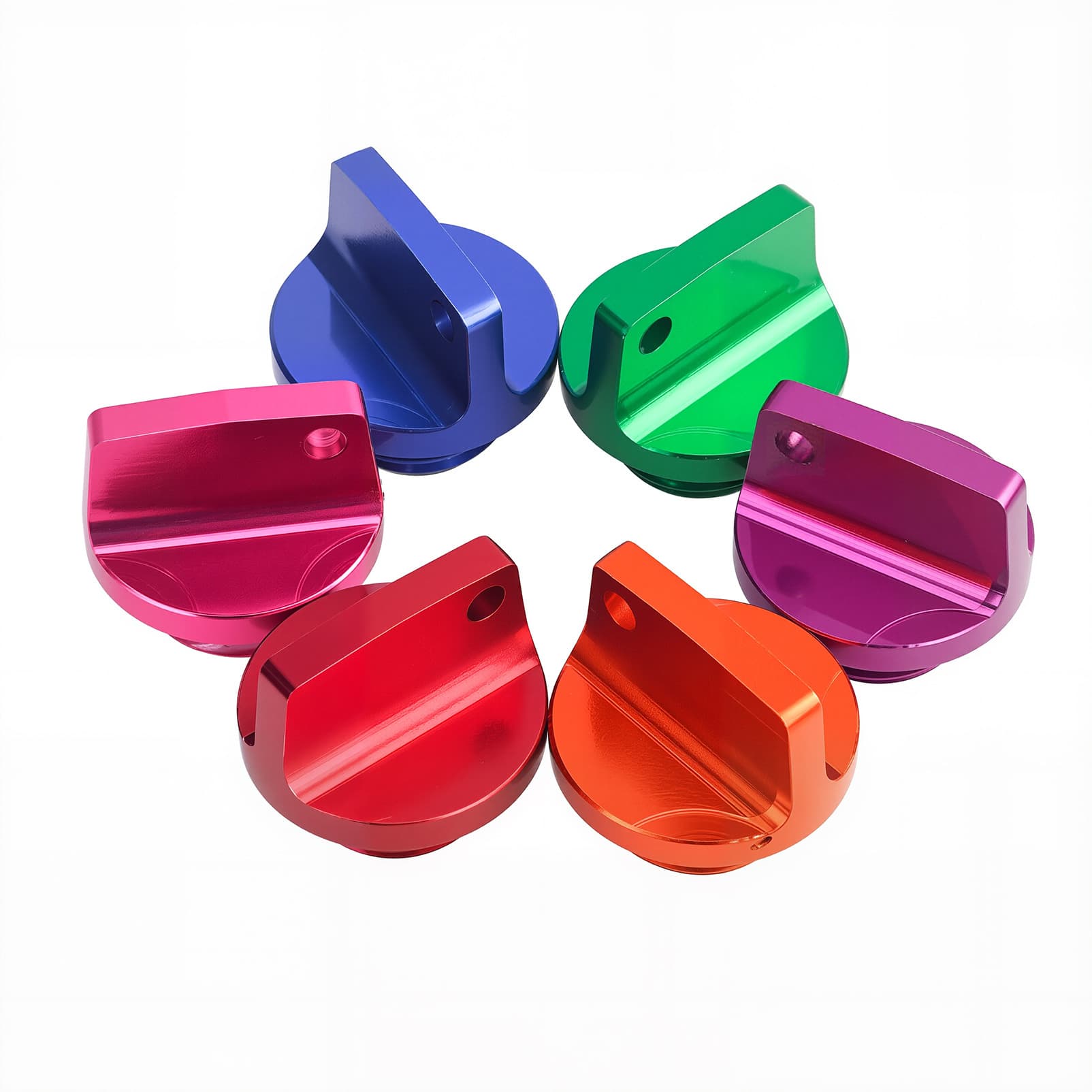 Motorcycle CNC Modified Oil Cap Universal Aluminum Alloy Oil Dipstick Engine Oil Plug Replacement Accessory