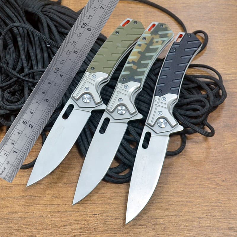 Outdoor Survival Folding Knife High Hardness Sharp Blade Camping Stainless Steel Folding Knife Pocket Knife Fruit Knife