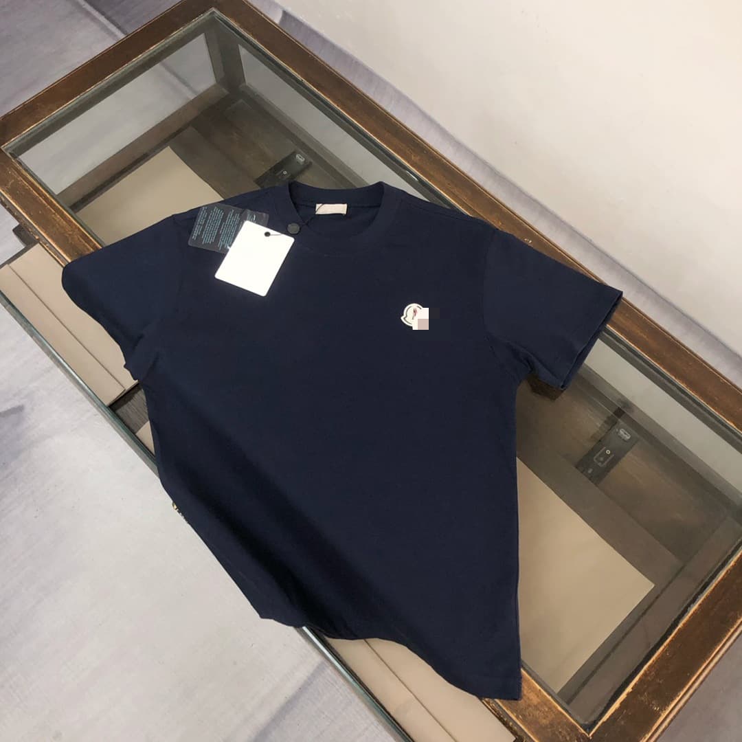 Authentic Spring/Summer Cd Letter Monogram Embroidered Short Sleeve High-Quality Classic Logo Letter Crew Neck T-Shirt Top