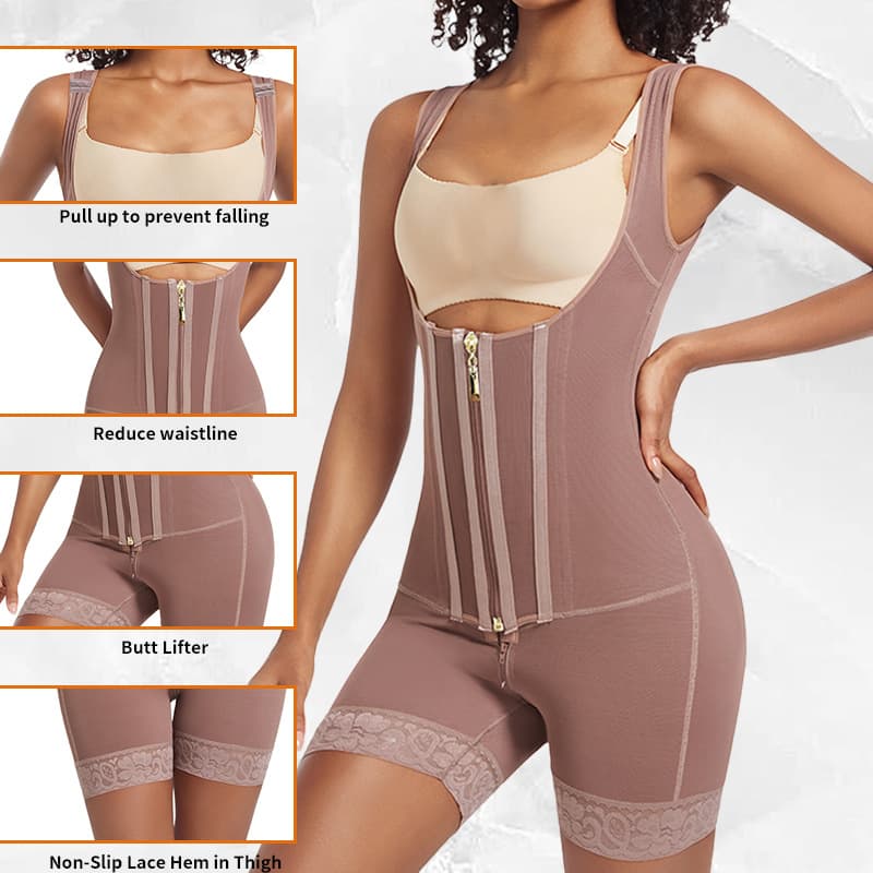 Cross-Border Mesh Bodysuit Corset Women European and American Shaping Waist Trainer Butt-Lifting Body Shaper Tight-Fitting Waist-Hugging Shapewear