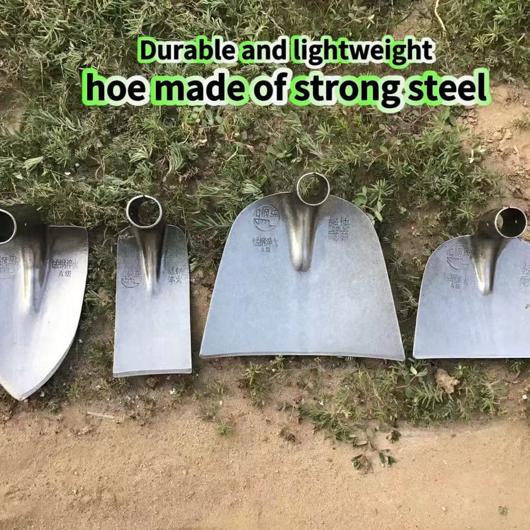 Steel Horse Thickened Agricultural Hoe Outdoor Tool Farm Tool Flat Pointed Hoe Garden Agriculture