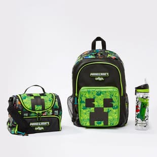 Australian Smiggle Backpack for Primary School Students, My World Theme, Large Capacity, Lightweight Casual Backpack for Boys