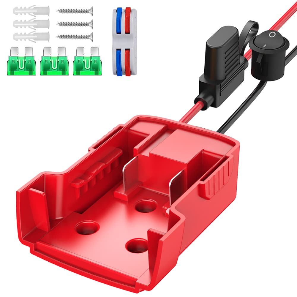 Suitable for Milwaukee 18V Lithium Battery DIY Wired Adapter External Discharge Adapter Connector