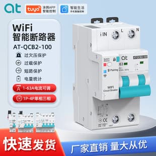 Smart WiFi Metering Circuit Breaker, Home Mobile Remote Control On/Off Switch, Household Main Switch with Timer Air Switch
