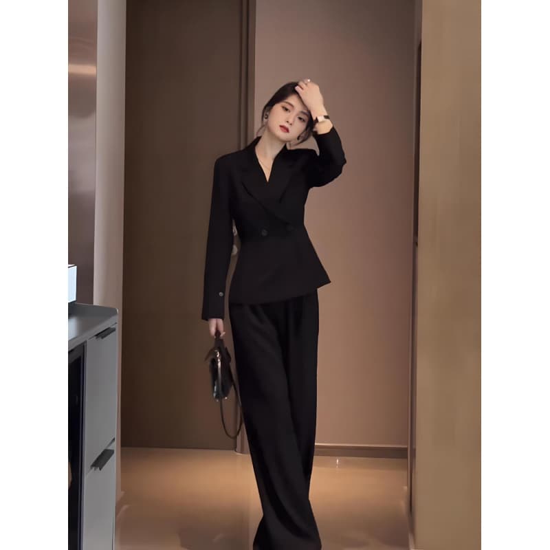 6802 New Plus Size Women's Fashion Two-Piece Set Petite Chubby Girl Premium Outfit