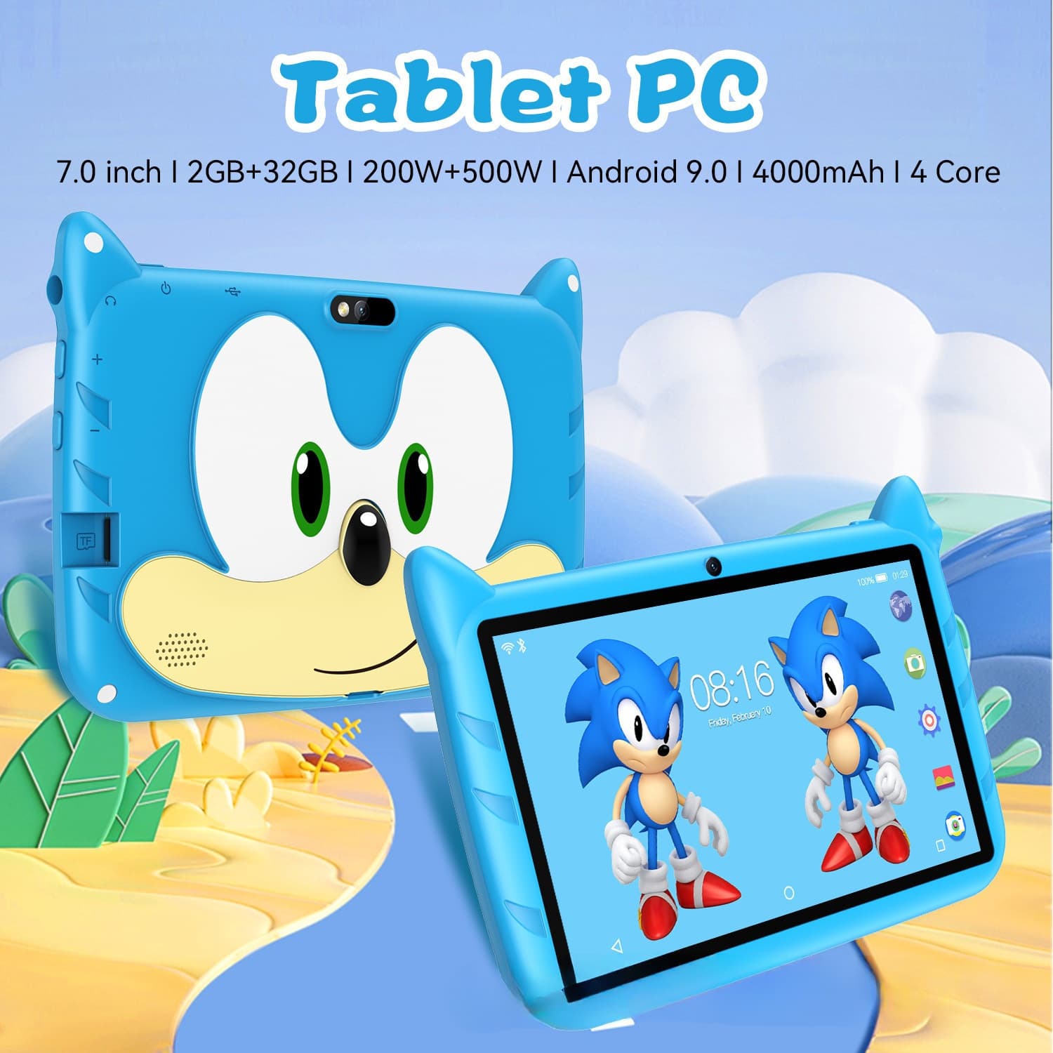 Q80tablet children's tablet 4+64 Android 13 cross-border e-commerce spot 7-inch WIFI version universal