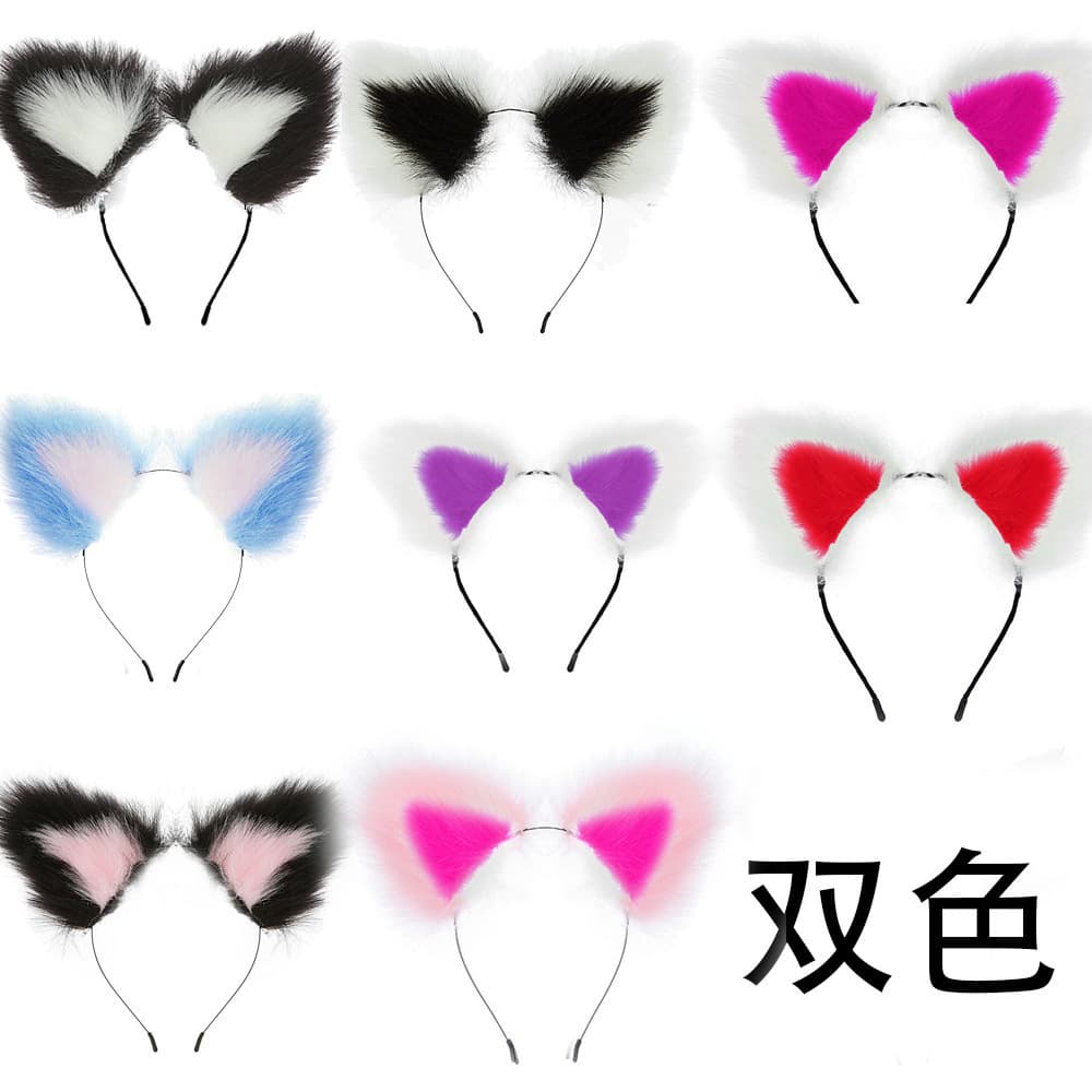 Adult products, sex toys, ear hair clips, dress-up accessories, two-color ears, color matching ear hair clips, source manufacturer