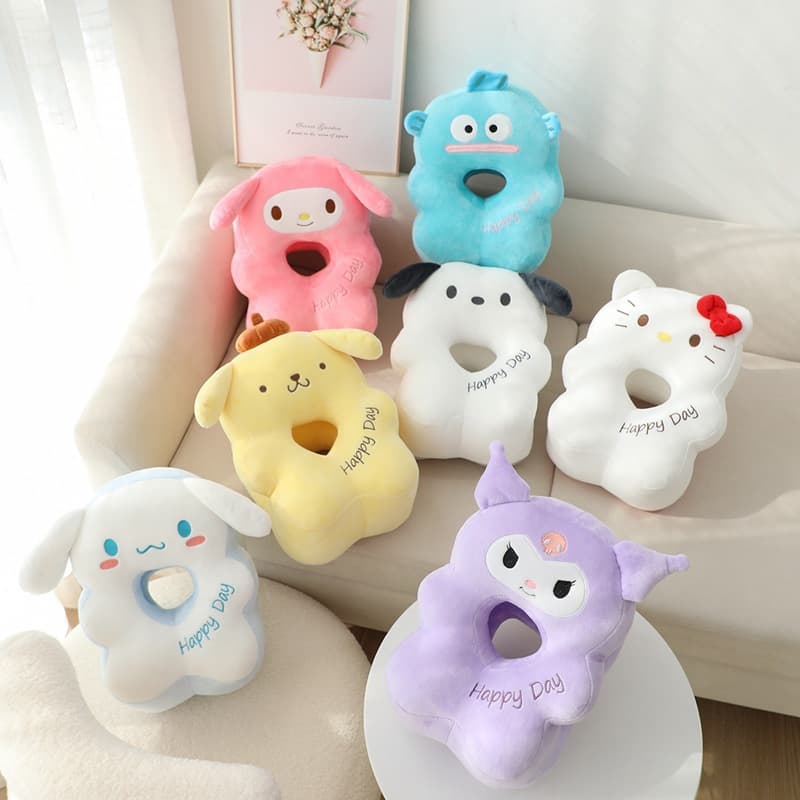 Cartoon Nap Pillow Cervical Pillow Office Desk Nap Pillow Neck Protection Pillow Student Portable Rest Pillow Multifunctional Backrest