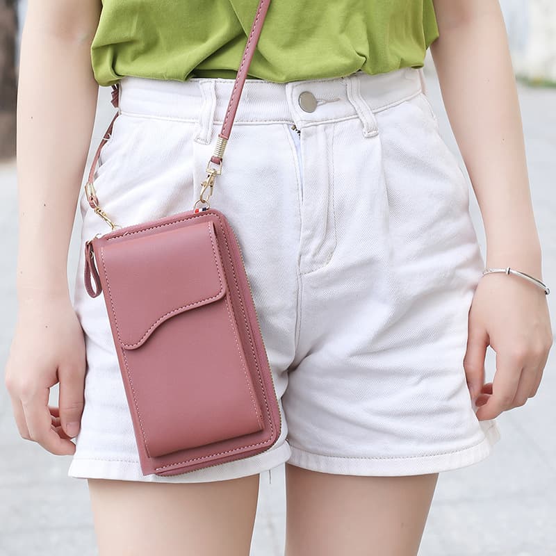 Cross-border Export Phone Bag Women Crossbody Bag New Korean Style Buckle Phone Pouch Mini Small Bag Women's Bag Factory Wholesale
