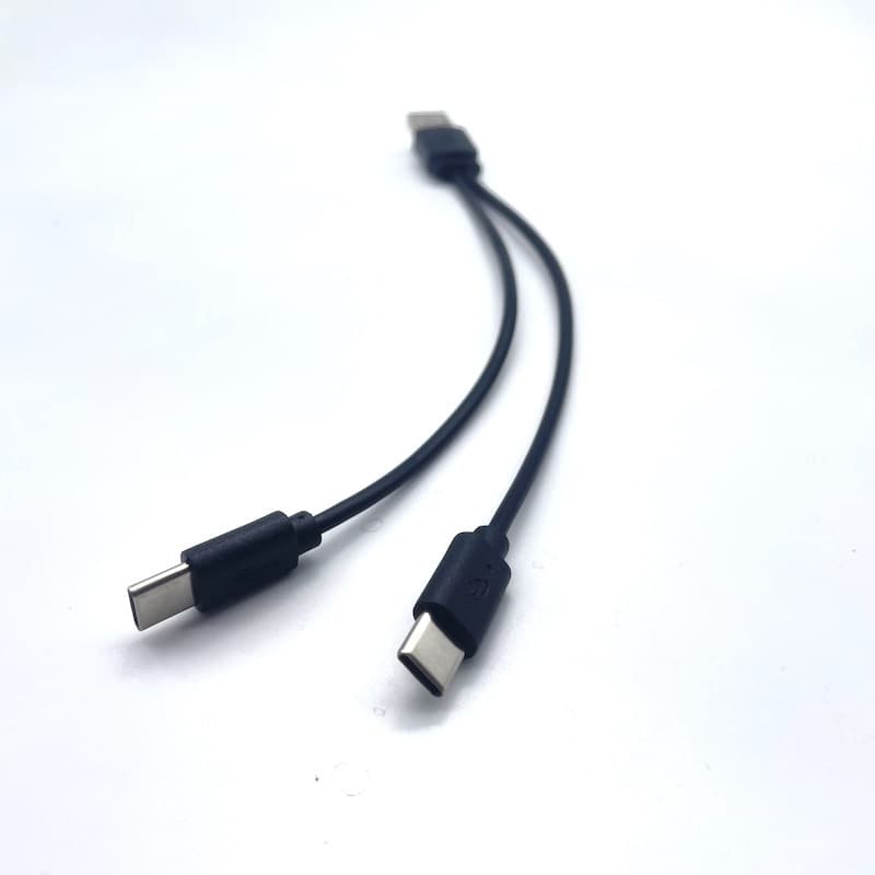 Wireless microphone 2-in-1 data cable, USB 1-to-2 dual-head Type-C Android 1-to-2 charging cable