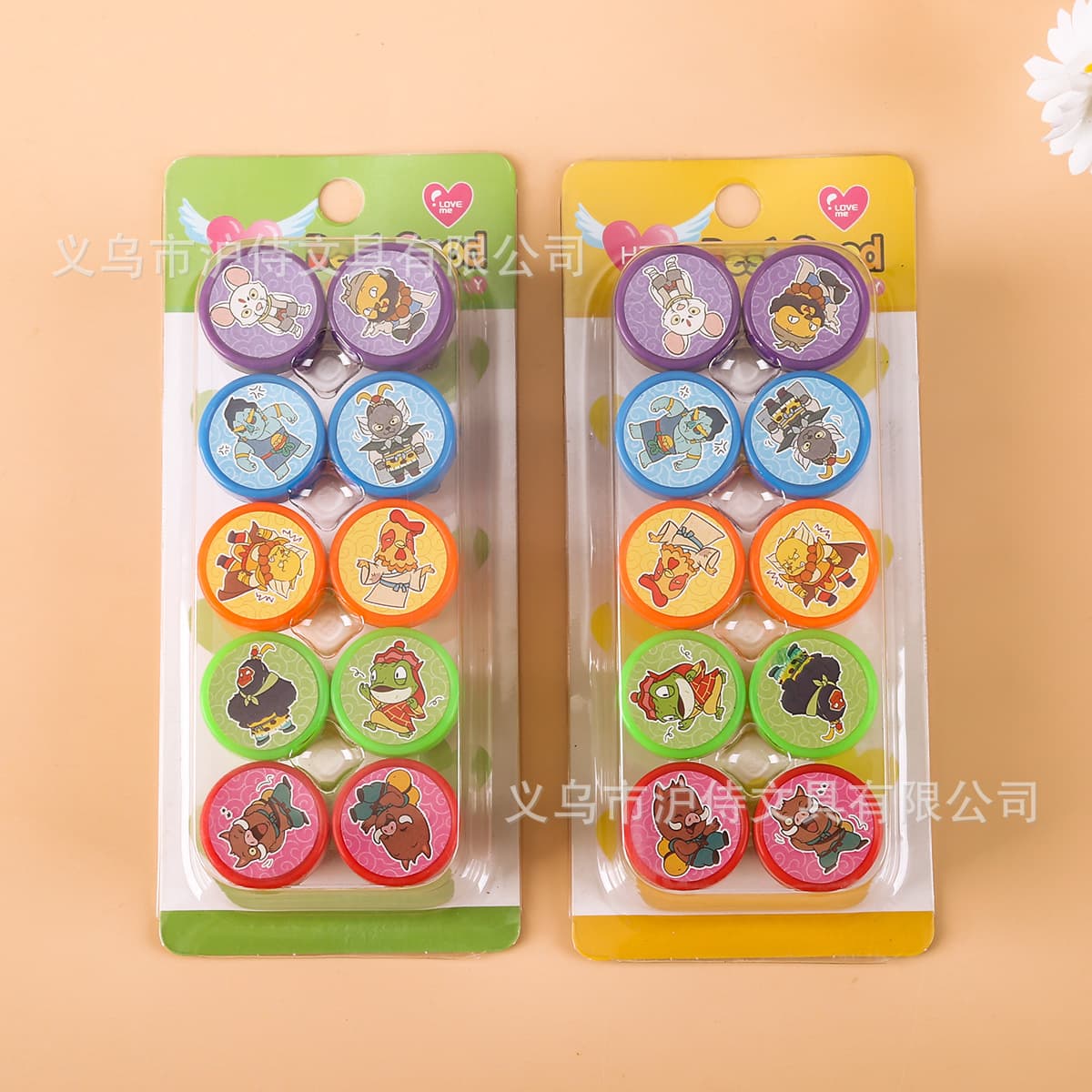 Creative Langlang Mountain Little Monster Seal Cartoon Piggy Demon Toad Spirit with Clear Pattern Hand Account Seal Children’s Prizes