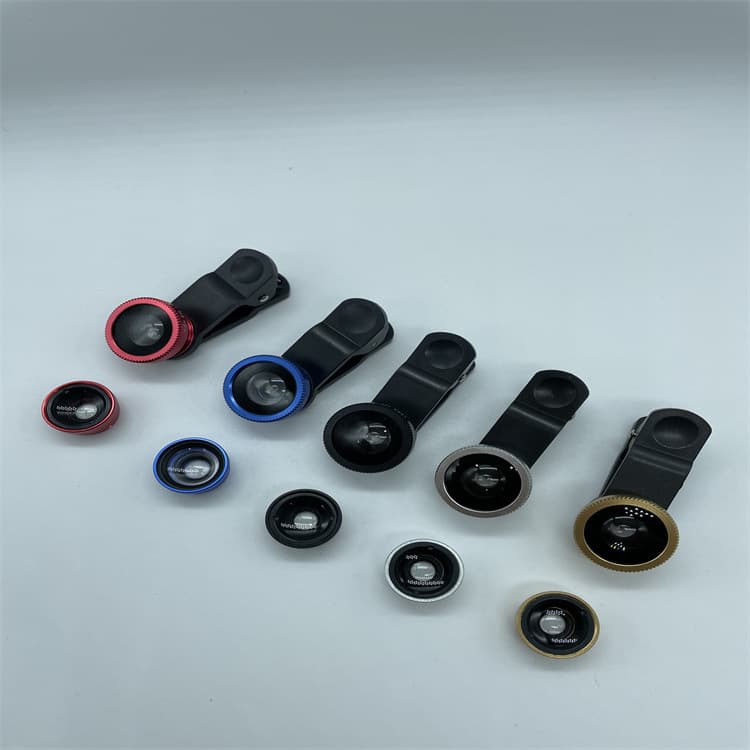 Three-in-One Phone Macro Fisheye Lens Acrylic Wide Angle Photography Auxiliary Lens Factory Direct
