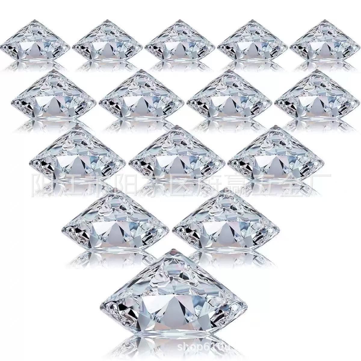 Acrylic crystal diamond-shaped wedding decoration place clips party wedding table decoration place cards holder