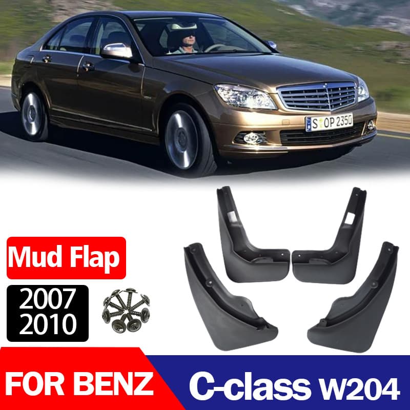 Fits Mercedes-Benz C-Class Fender W204 C180 C200 Mud Flap Splash Guard Accessories 2007-2010
