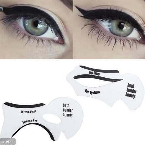 2pcs per pack Eyeliner Guide Tool Eyeliner Card Lash Card Smoky Eye Template 8g