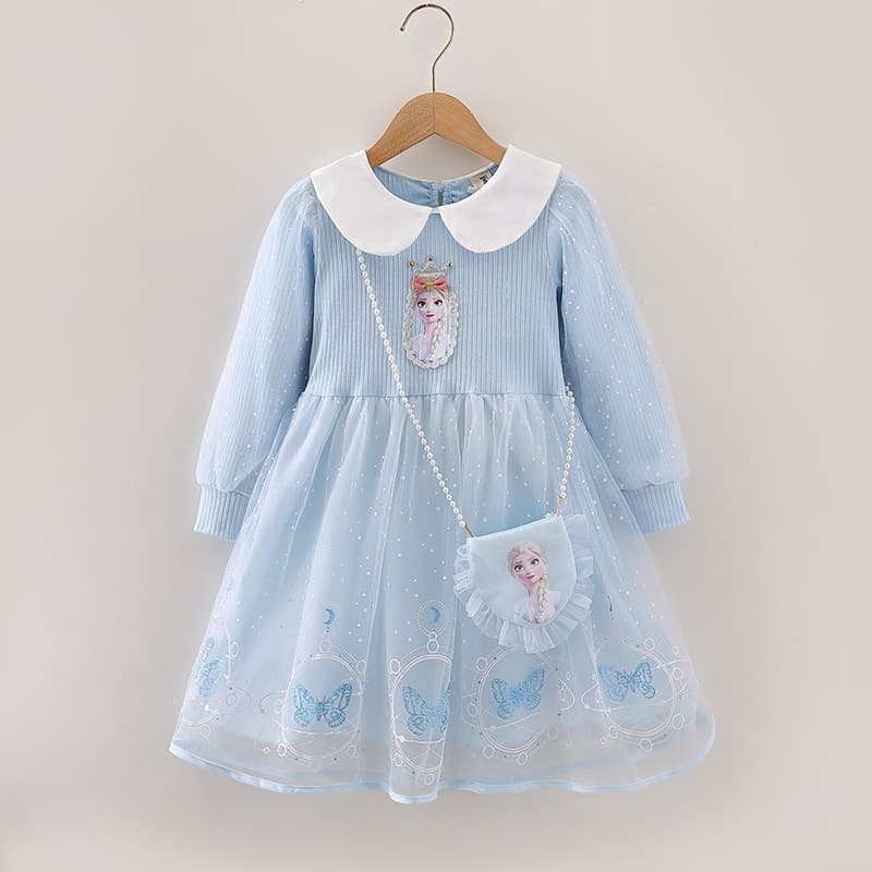 Elsa Princess Dress Girls Autumn Elsa Dress New Frozen Elsa Dress Children's Birthday Dress