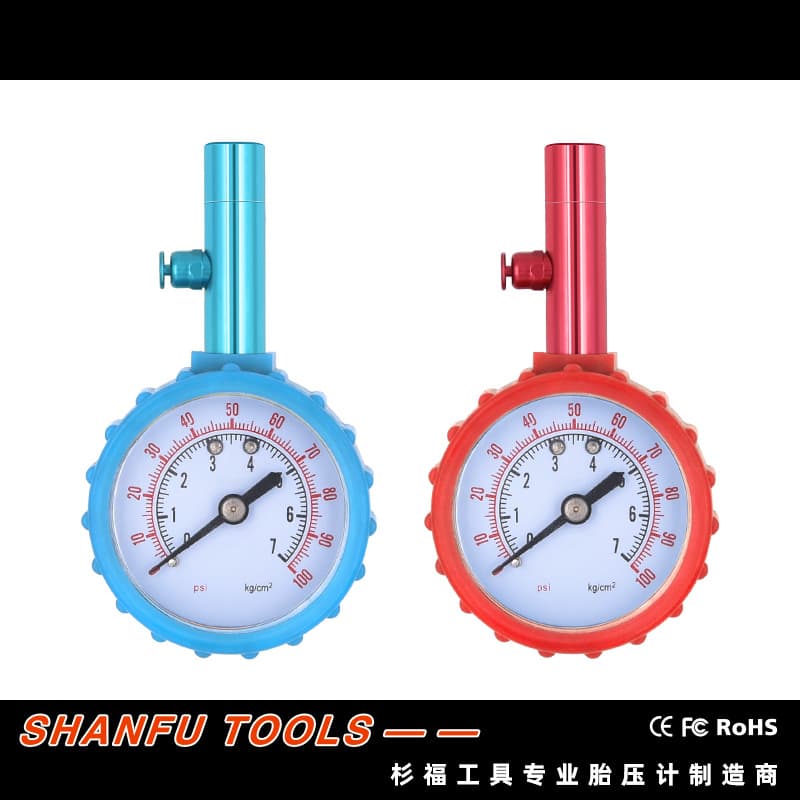 Custom High-Precision Vehicle Metal Tire Pressure Gauge Car Tire Pressure Meter Tire Pressure Detector