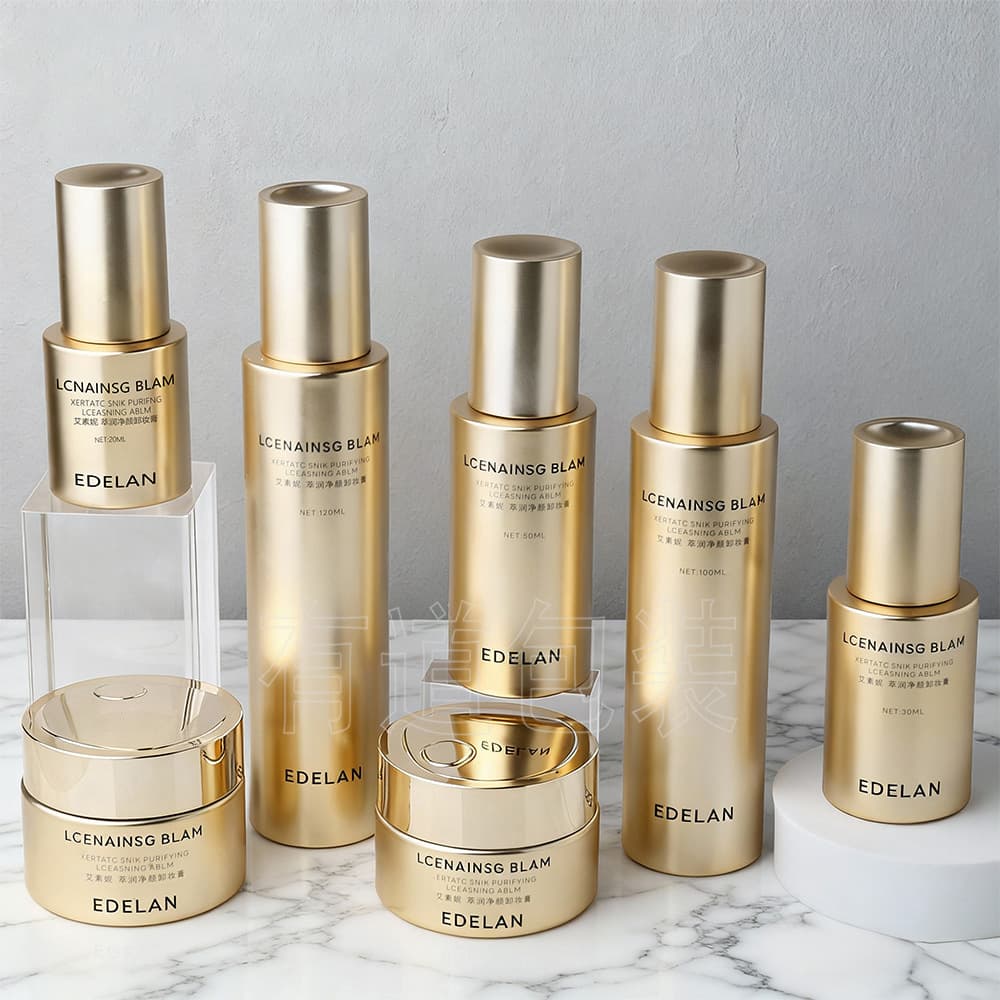 Custom cosmetic glass bottles, skincare bottles, foundation 120ml, lotion bottles with pump, 30g 50g eye cream jars