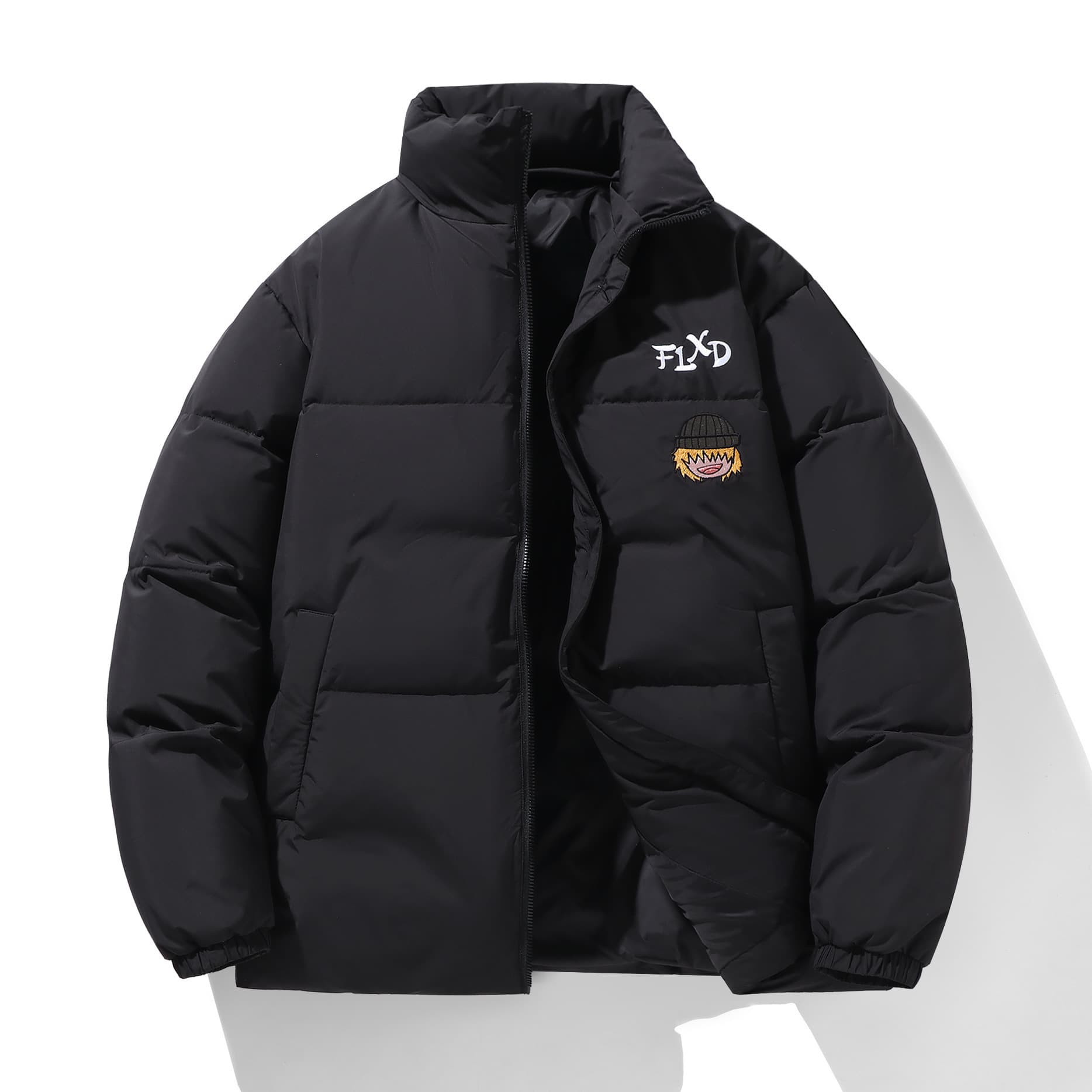 2025 New Thickened Warm Puffer Jacket Winter Outerwear Stand Collar Plus Size Men's Sportswear Loose Fit