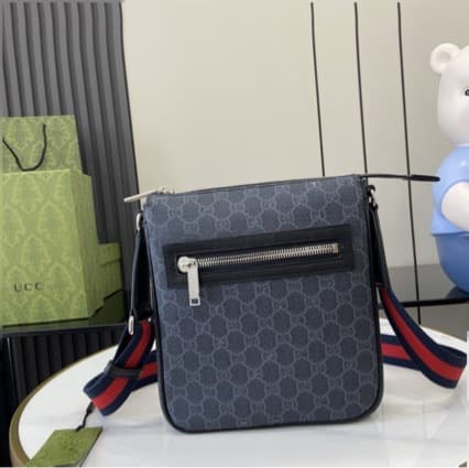 Classic Hot-Selling Export Model GG Black Small Messenger Bag Men's Shoulder Crossbody Bag Gucci Men's Bag