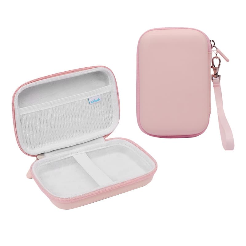 Source factory EVA hard drive storage bag, multi-functional headphone and data cable hard case, travel power bank storage box