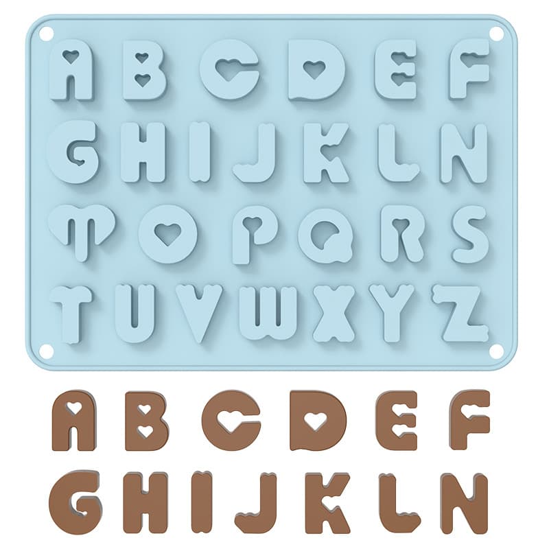 Amazon Bestseller Letter Chocolate Mold Donut Bear Chocolate Molds Gummy Chocolate Mold