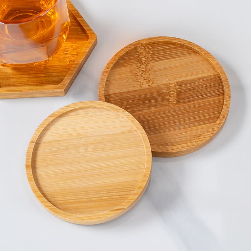Bamboo Zen Heart Anti-Scalding Insulation Mat Hand-Designed Tea Coaster Chinese Style Coffee Mat Dining Table Coffee Table Universal