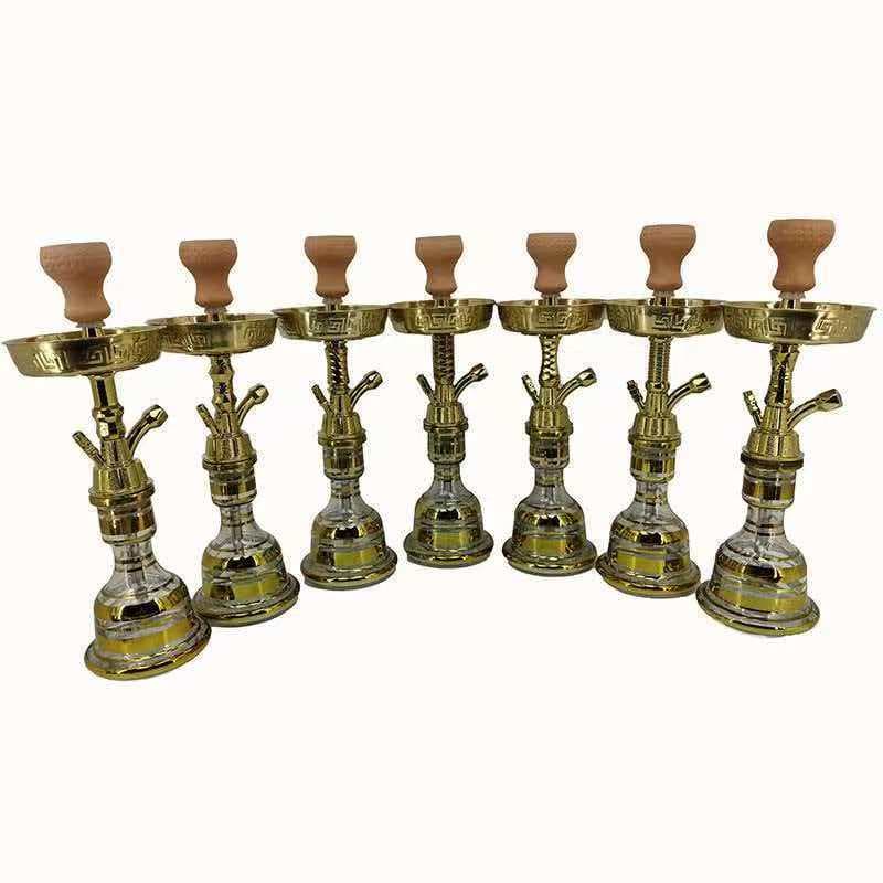Zinc Alloy Hookah Middle Eastern Style Arabic Water Pipe Full Accessories Hookah Shisha Complete Set