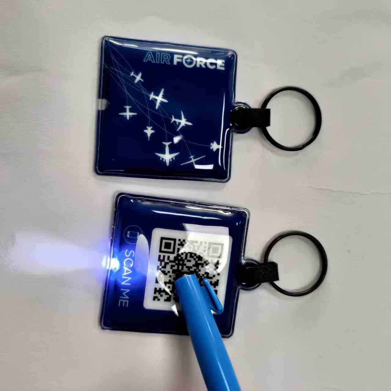 Manufacturer Customization PVC Small Gift Pendant Student Gift PVC Electric Keychain Airplane Light-up Key Holder