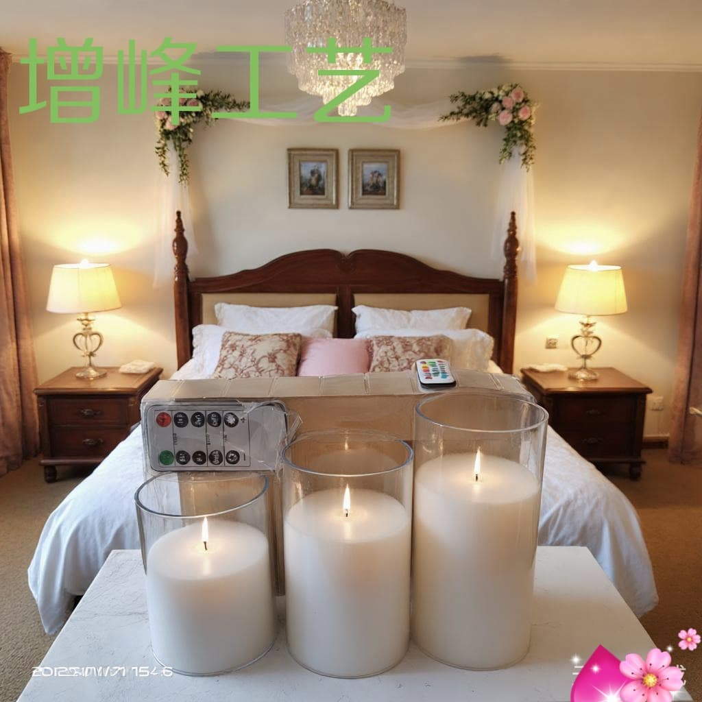 Wedding Creative Candle Props Artificial Led Digital Candle Romantic Birthday Arrangement Christmas Acrylic Atmosphere Light