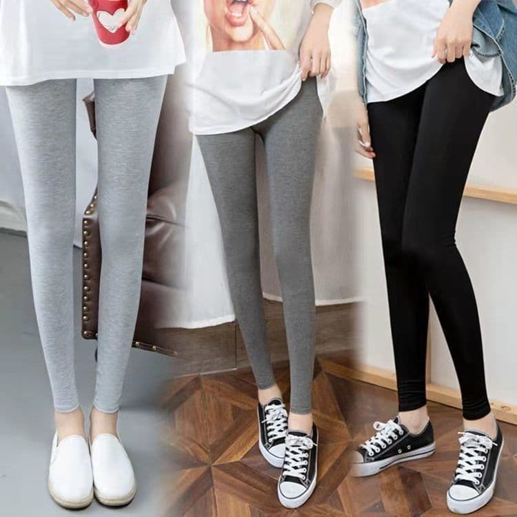 [Factory Direct] Leggings for Women, Spring/Autumn Outer Wear Elastic Slim High-Waisted Flattering Large Size Versatile Cropped Pants