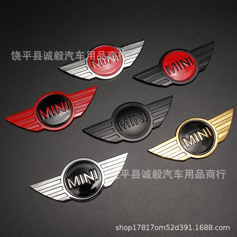 Metal front and rear badge for MINI R50 R52 COOPER S, hood emblem and tail badge