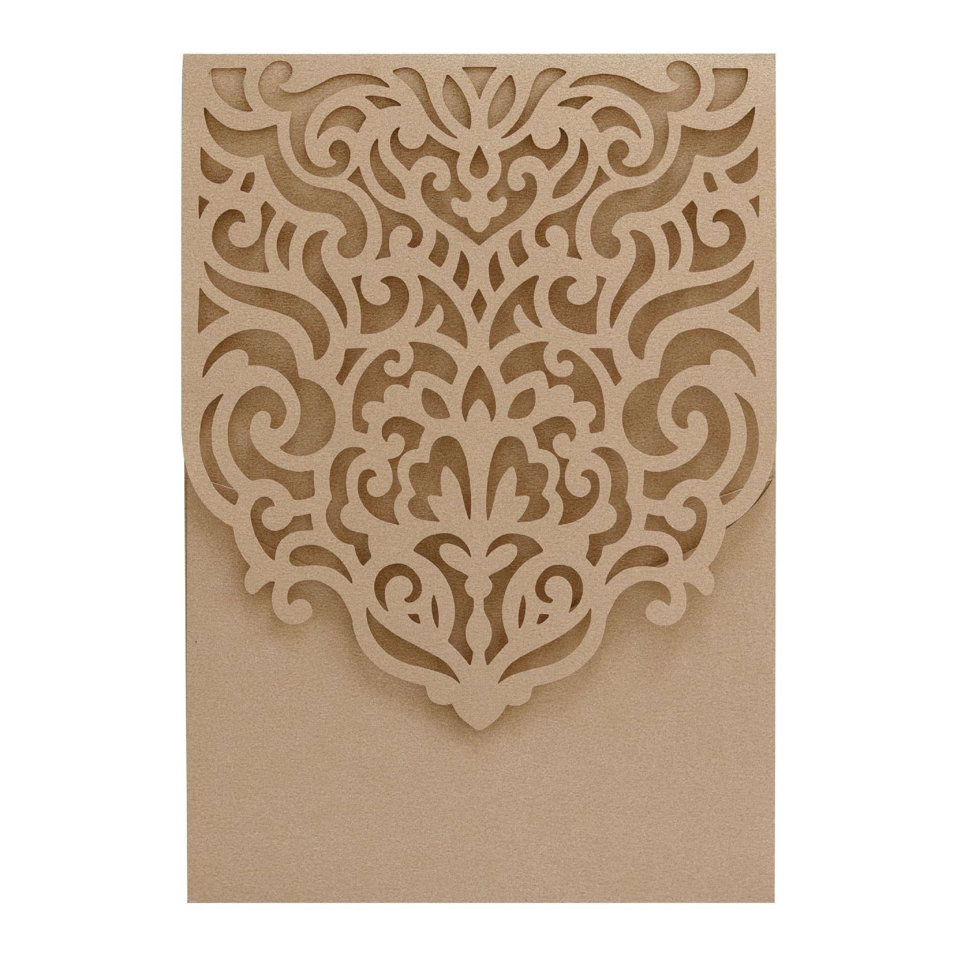 European Invitation Letter Children's First Communion Greeting Card Laser Hollow Wedding Invitation Envelope Factory Direct Sales Wholesale