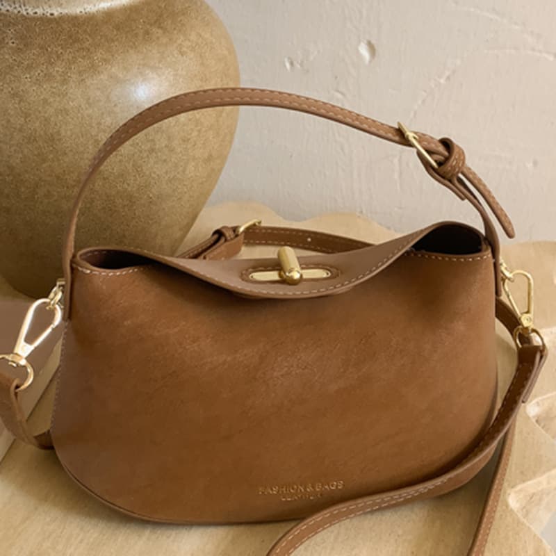 Korean Style High-End Suede Commuter Shoulder Bag Women's Bag 2025 Winter New Lazy Style Casual Crossbody Bag