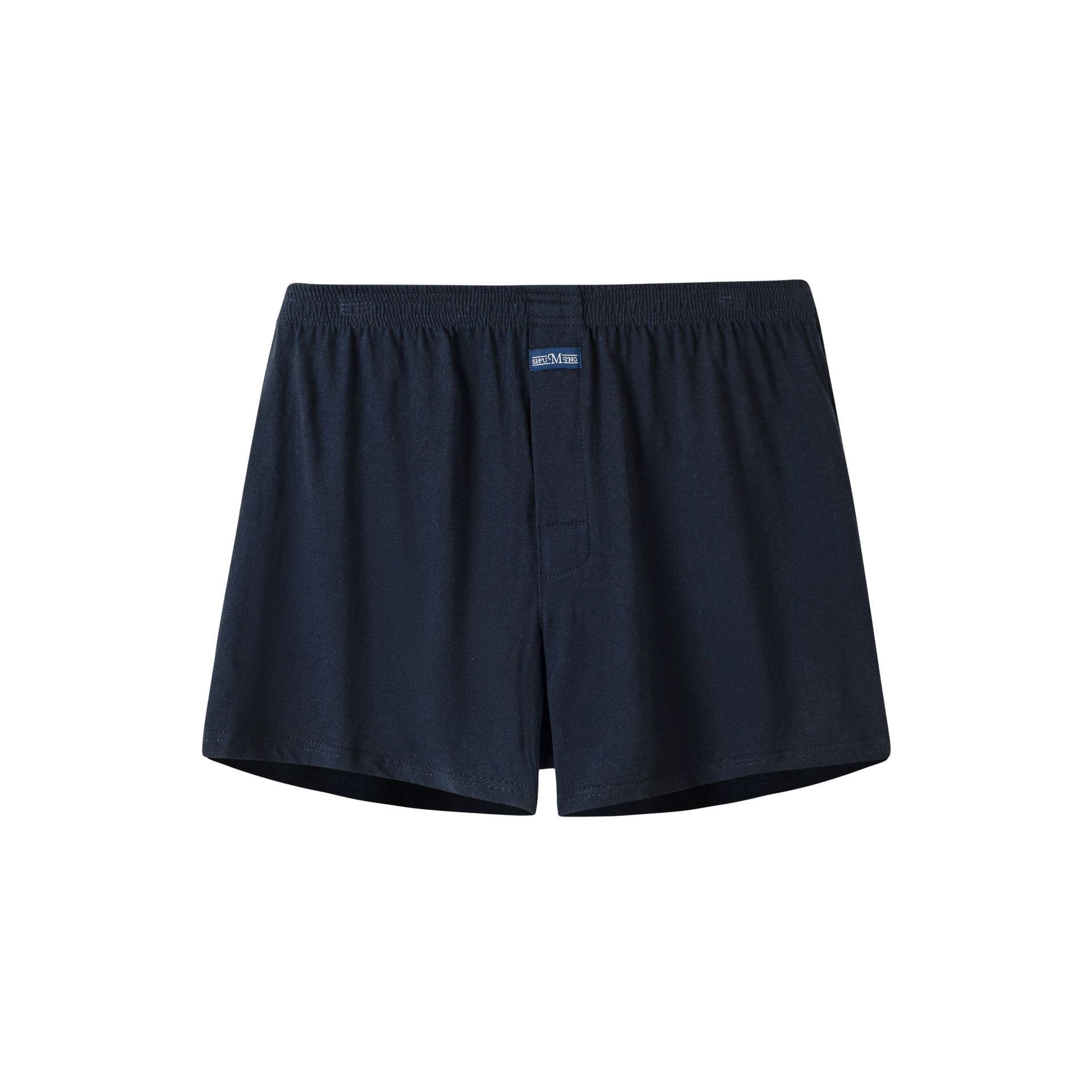 Men's A-Luo Boxer Briefs Extended Cotton Sleep Shorts, Loose Comfortable Breathable Home Shorts, 3-in-1 Wear