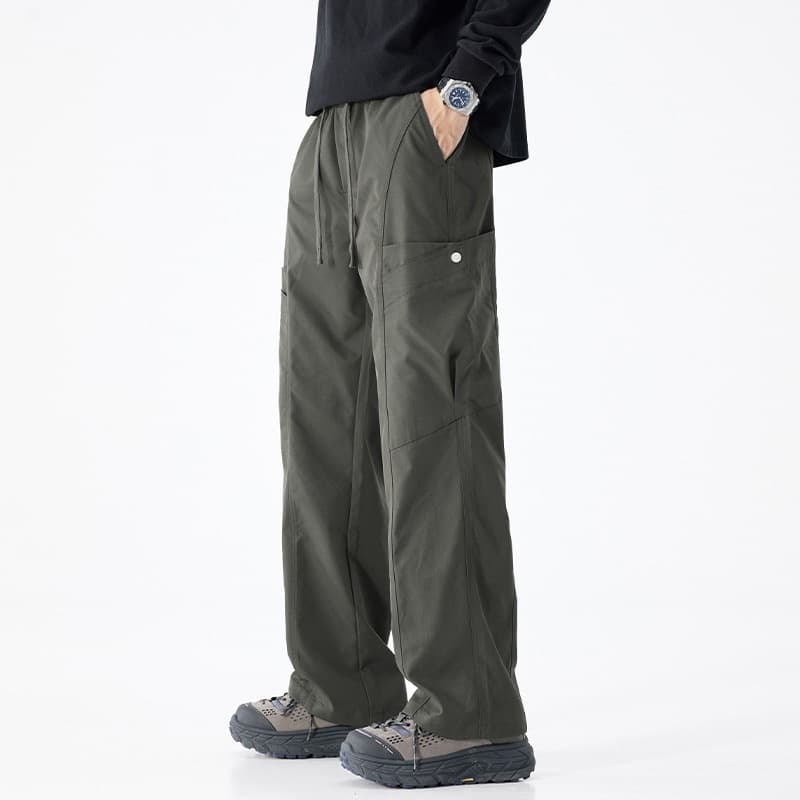 2026 Trendy Cargo Pants for Men Spring/Autumn New Style American Streetwear Straight Leg Casual Pants Men's Outdoor Tactical Pants