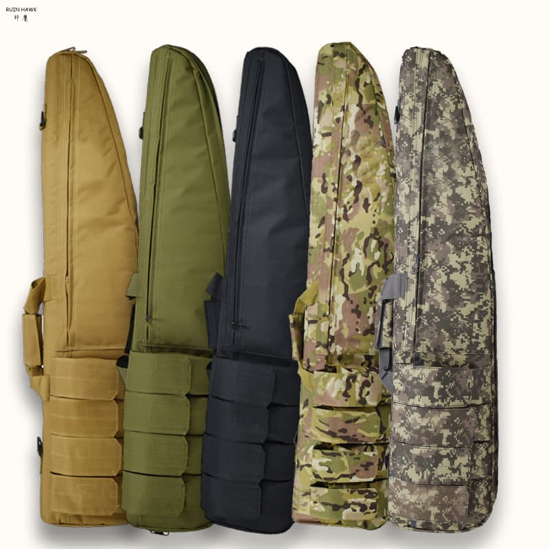 Outdoor Camouflage Single Shoulder Fishing Bag Multi-Functional Gun Case 1.2m Tactical Mouth Handbag Oxford Cloth Sports Backpack