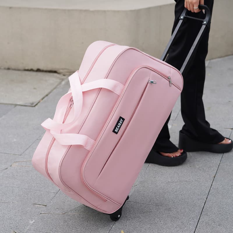 Travel Bag Minimalist Large Capacity Student School Trolley Bag Luggage Duffel Carry-On Bag Handheld Business Trip Lightweight Luggage Bag