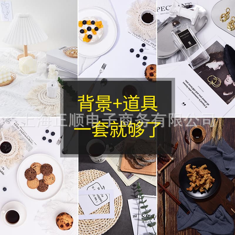 Food Photography Prop Set, Creative Props for Food Shooting, Background Cloth, Dish Decorations, Styling Props