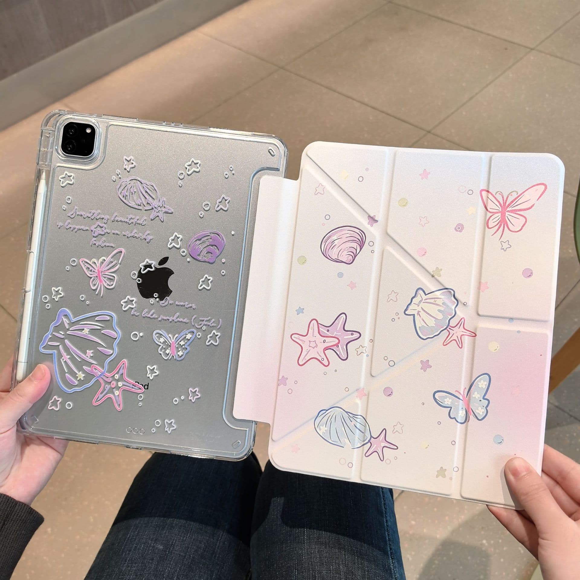 Suitable for iPad11 protective case with pen slot ipadair8 tablet 9th generation protective case Apple 10 anti-bend air67 case
