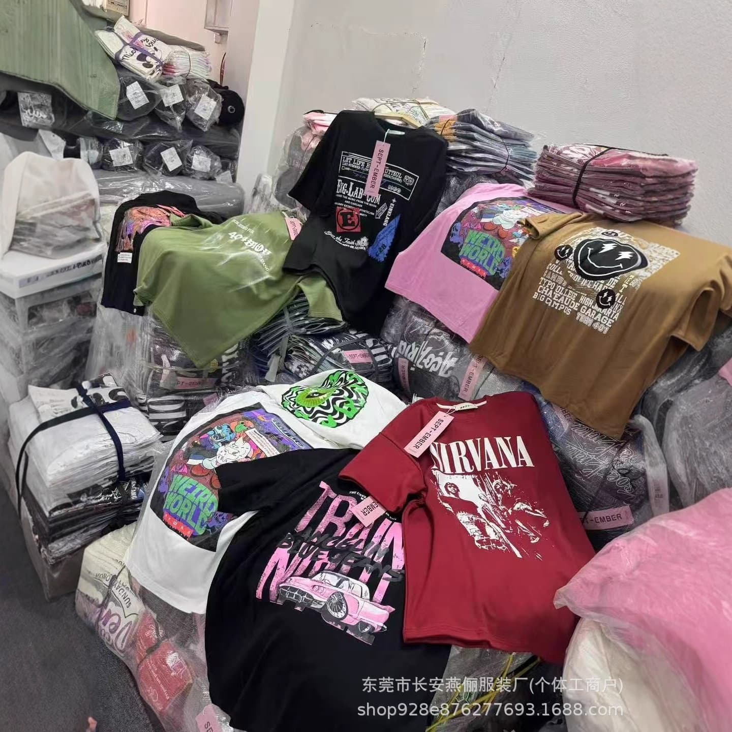 2026 New Popular Heavy-Duty Short-Sleeve T-Shirt for Women, European and American Trendy Design, Printed Summer Loose Top T-Shirt for Women