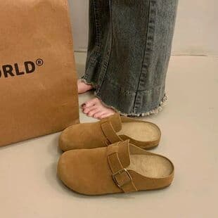 Birkenstock Slippers Women's Spring Summer Autumn New Style Soft Sole Slip-On Mule Super Trendy Thick Sole Birkenstock Slip-On Shoes