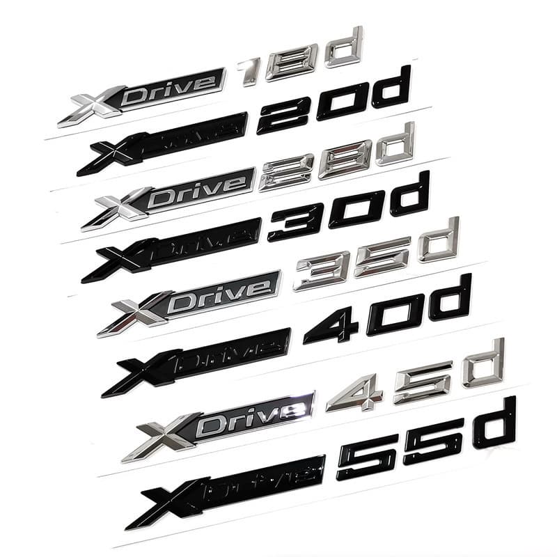 XDrive18d20d23d25d28d30d35d45d 48d 50d Fender Badge Modification Side Emblem Car Sticker